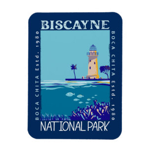 Nationalparken Boca Chita Nyckel Distress i Biscay Magnet