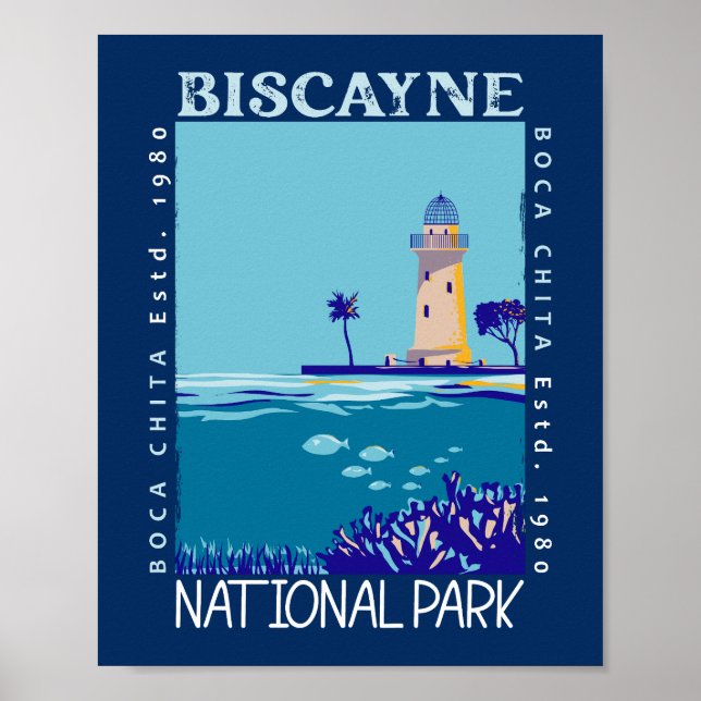 Nationalparken Boca Chita Nyckel Distress i Biscay Poster (Framsidan)