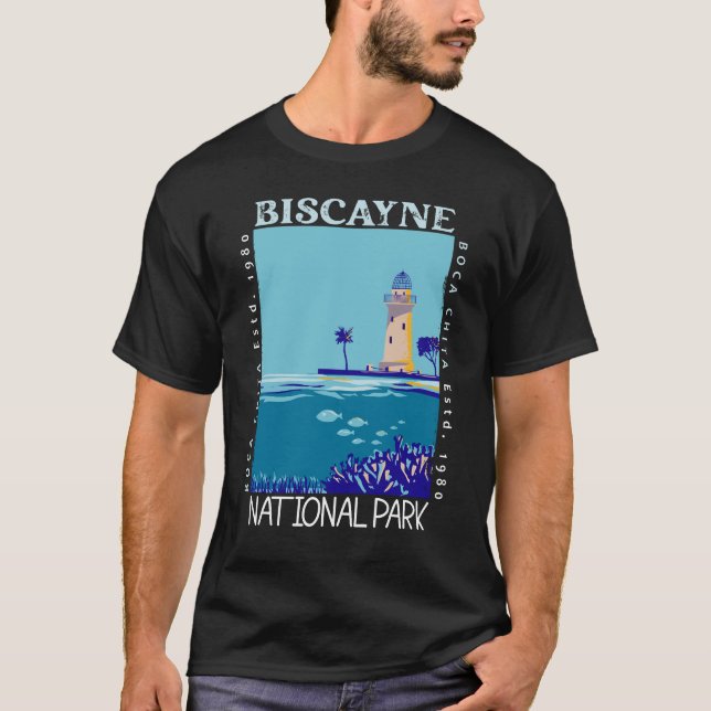 Nationalparken Boca Chita Nyckel Distress i Biscay T Shirt (Framsida)