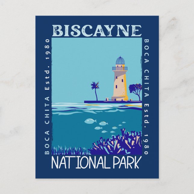 Nationalparken Boca Chita Nyckel Distress i Biscay Vykort (Framsida)