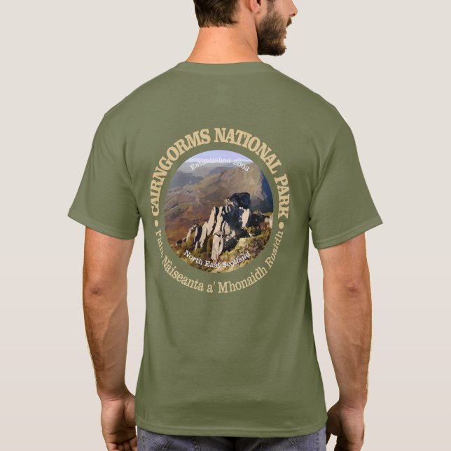 Nationalparken Cairngorms Tee Shirt (Baksida)