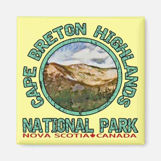 Nationalparken Cape Breton Highlands Magnet (Framsidan)