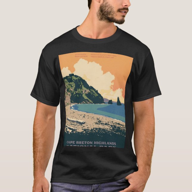 Nationalparken Cape Breton Highlands T Shirt (Framsida)