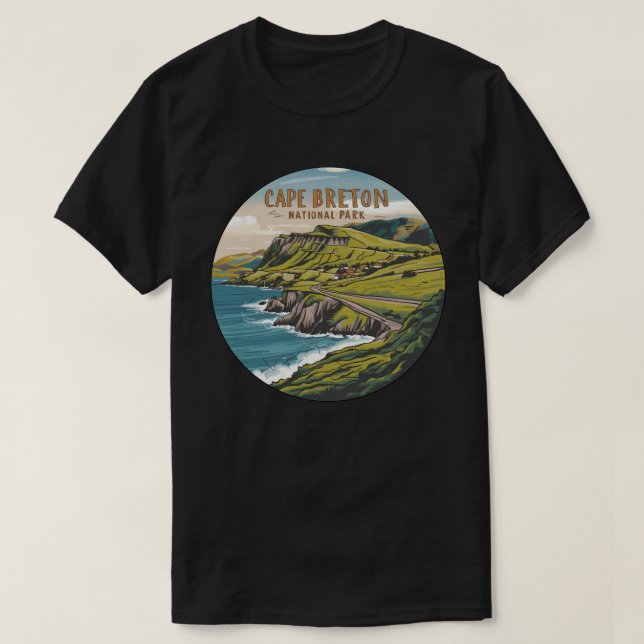 Nationalparken Cape Breton Highlands T Shirt (Design framsida)
