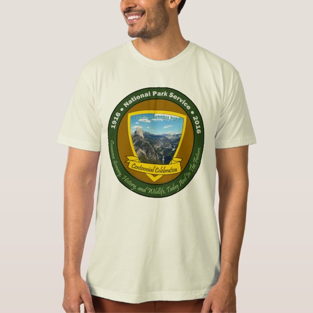 Nationalparken Centennial TShirts Yosemite (Framsida)