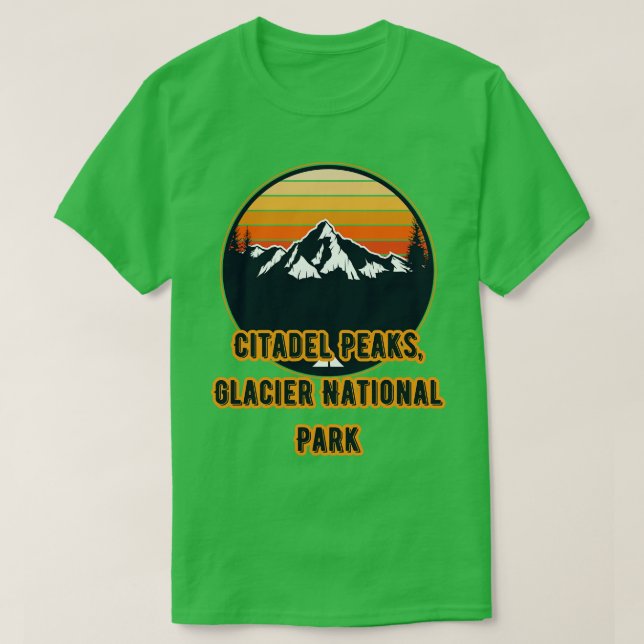 Nationalparken Citadel Peaks Glacier T Shirt (Design framsida)