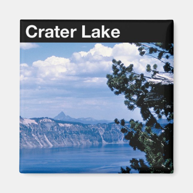 Nationalparken Crater Sjö Magnet (Framsidan)
