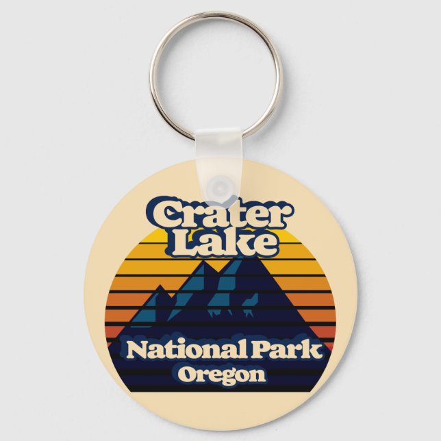 Nationalparken Crater Sjö Nyckelring (Framsida)