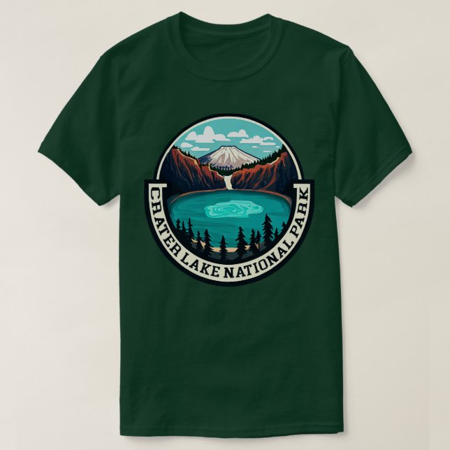 Nationalparken Crater Sjö T Shirt (Design framsida)