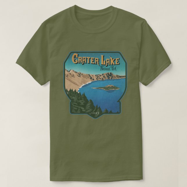 Nationalparken Crater Sjö T Shirt (Design framsida)