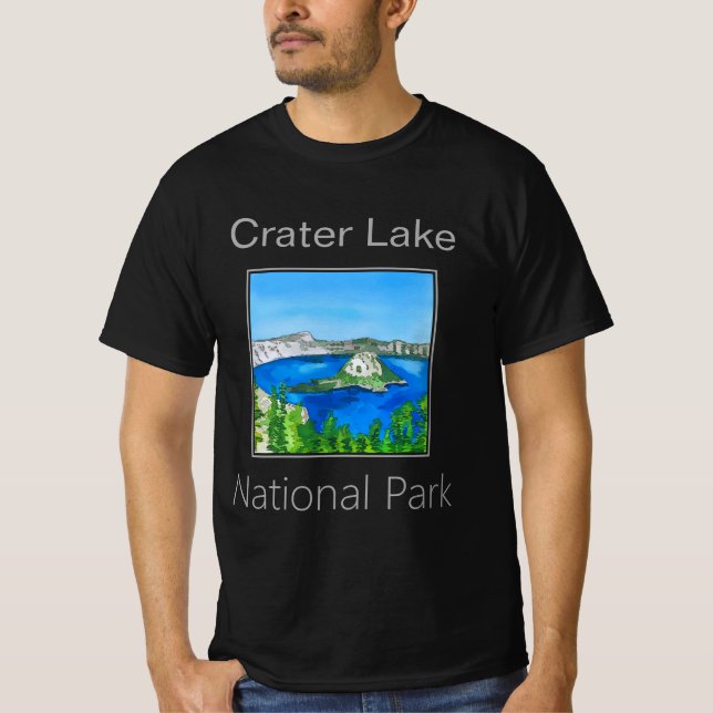 Nationalparken Crater Sjö T Shirt (Framsida)