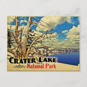 Nationalparken Crater Sjö Vykort