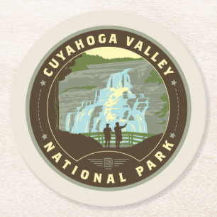 Nationalparken Cuyahoga Underlägg Papper Rund