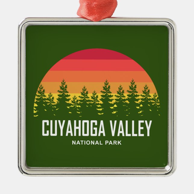 Nationalparken Cuyahoga Valley Julgransprydnad Metall (Framsidan)