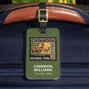 Nationalparken Cuyahoga Valley Ohio Bagagebricka