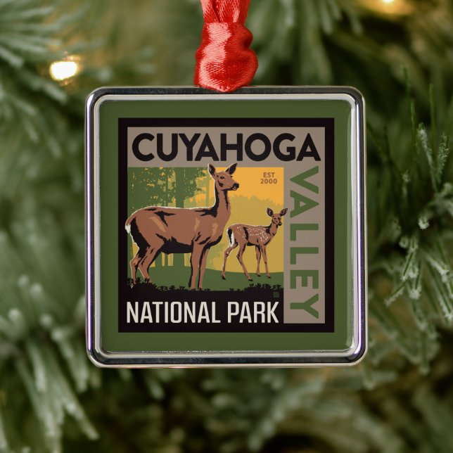 Nationalparken Cuyahoga Valley | Ohio Julgransprydnad Metall (Träd)