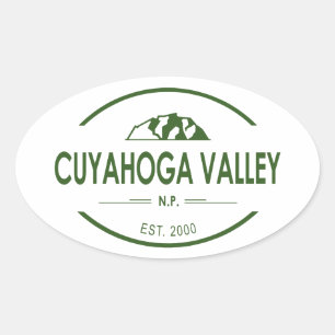 Nationalparken Cuyahoga Valley Ovalt Klistermärke