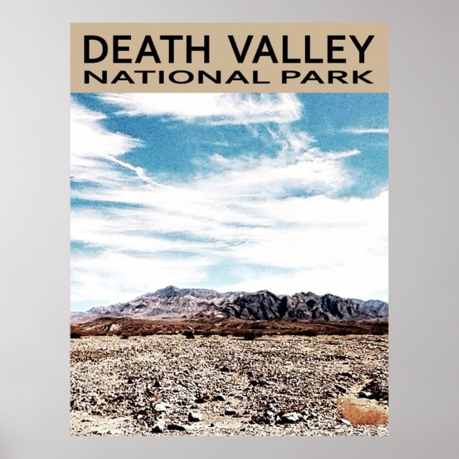 Nationalparken Dödsdalen Poster (Framsidan)