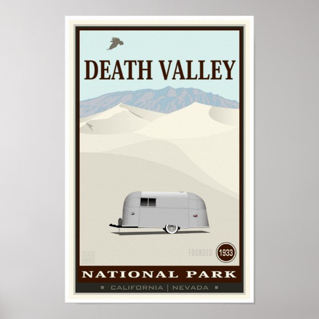 Nationalparken Dödsdalen Poster (Framsidan)