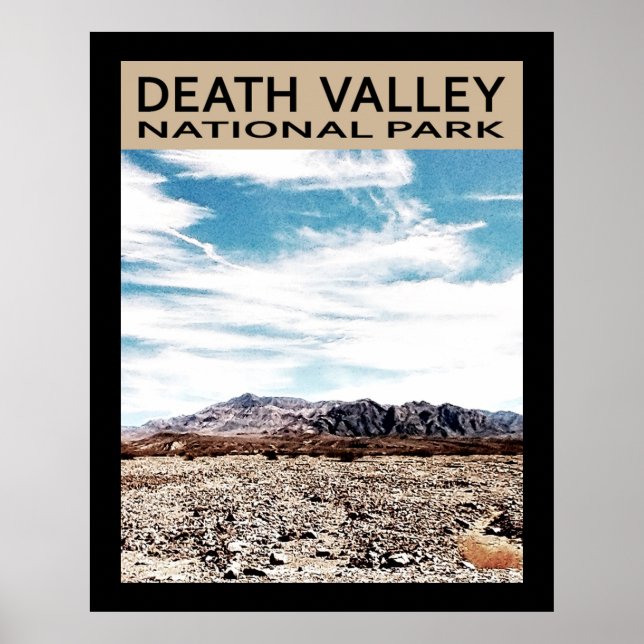 Nationalparken Dödsdalen Poster (Framsidan)