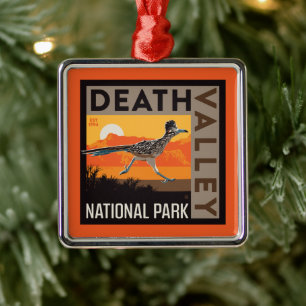 Nationalparken Dödsdalen Roadrunner Julgransprydnad Metall