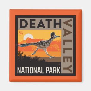 Nationalparken Dödsdalen Roadrunner Magnet