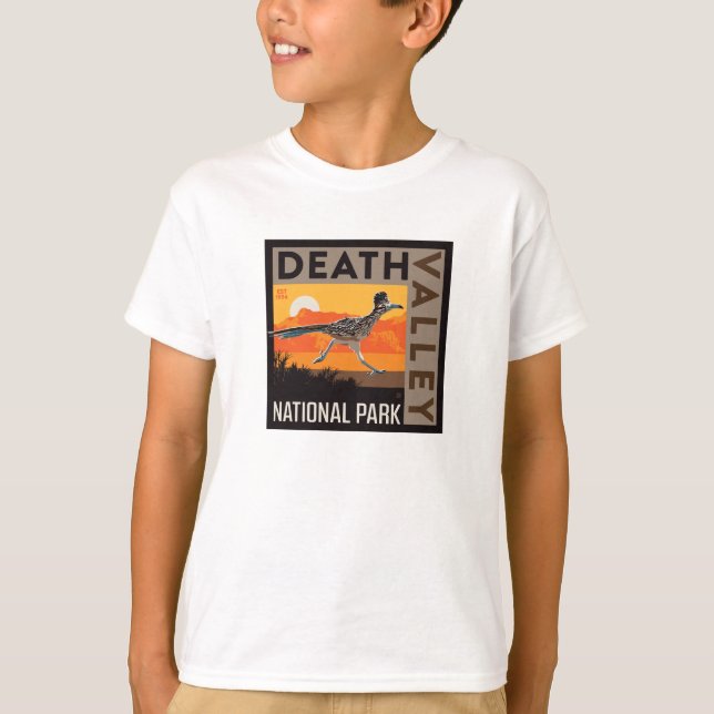 Nationalparken Dödsdalen | Roadrunner T Shirt (Framsida)