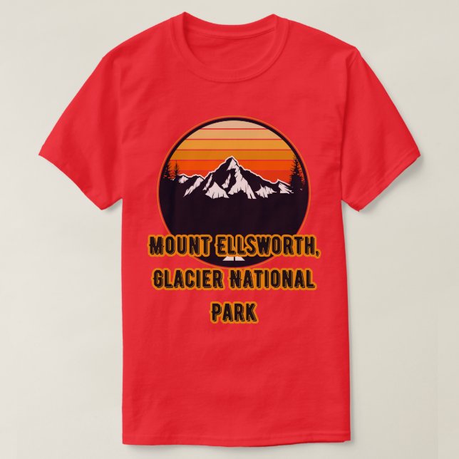 Nationalparken Ellsworth Glacier T Shirt (Design framsida)