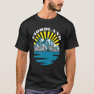 Nationalparken Fiordland Nya Zeeland Tourist Hike  T Shirt