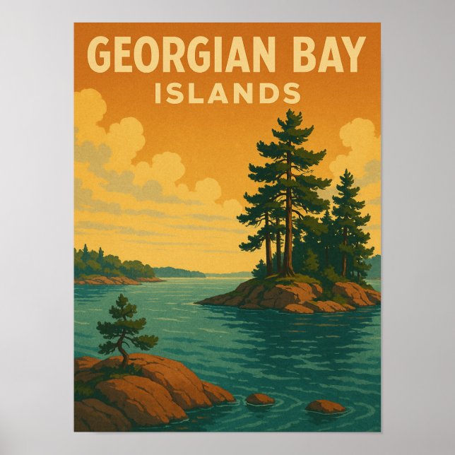Nationalparken för georgiska Bay-öarna Poster (Framsidan)