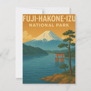 Nationalparken Fuji-Hakone-Izu Vykort