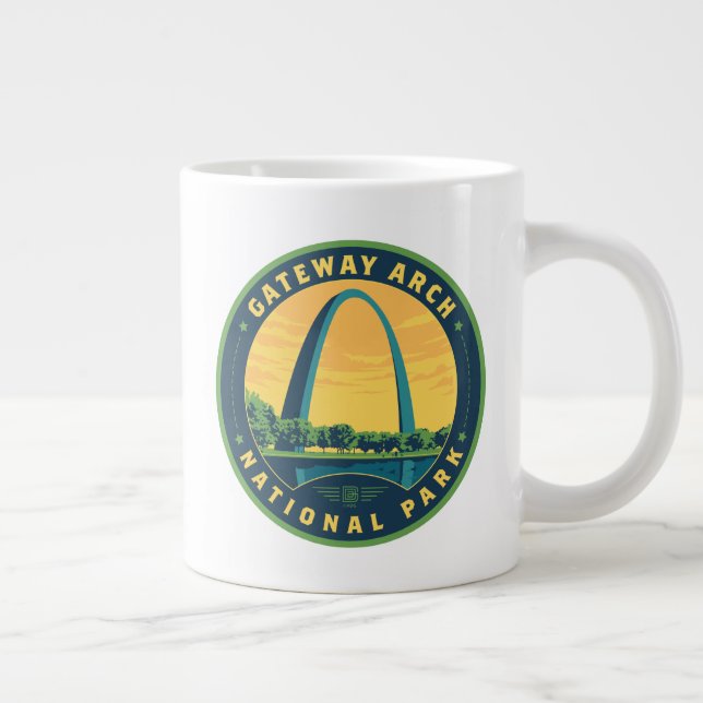 Nationalparken Gateway Arch Jumbo Mugg (Höger)