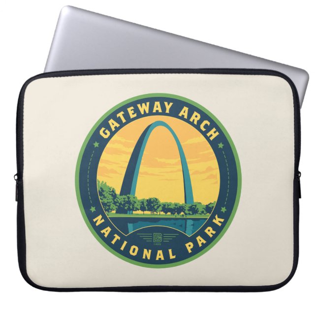 Nationalparken Gateway Arch Laptop Fodral (Framsidan)