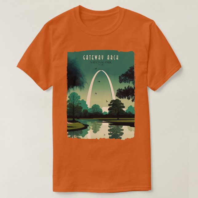 Nationalparken Gateway Arch T Shirt (Design framsida)