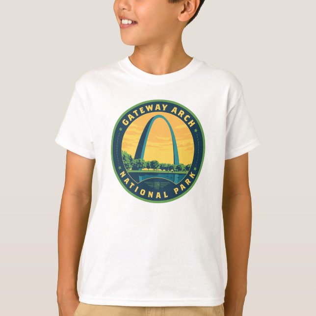 Nationalparken Gateway Arch T Shirt (Framsida)