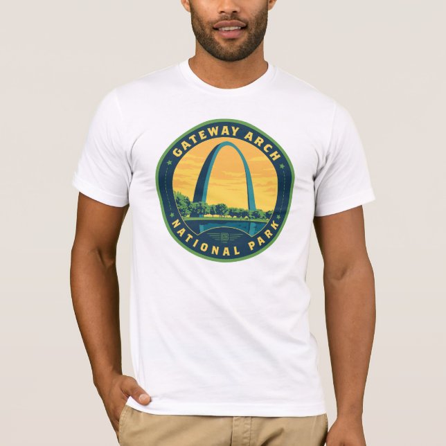 Nationalparken Gateway Arch T Shirt (Framsida)