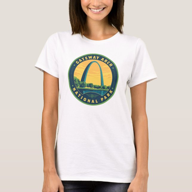 Nationalparken Gateway Arch T Shirt (Framsida)