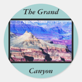 nationalparken Grand Canyon Runt Klistermärke