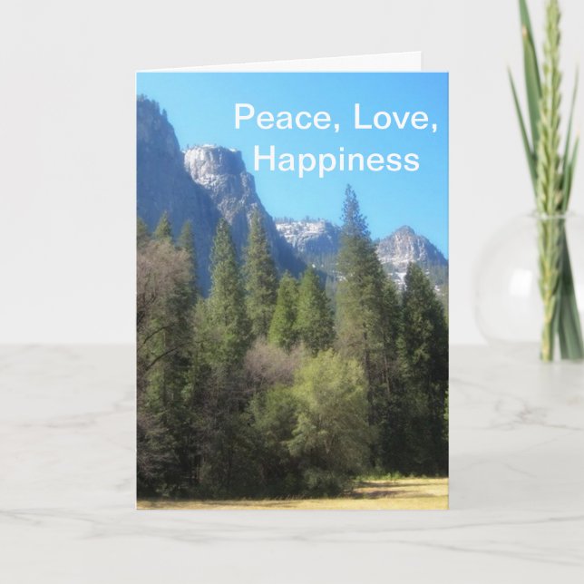 Nationalparken grattis på födelsedagen Yosemite (C Kort (Framsida)