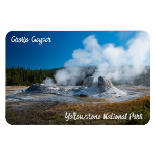 Nationalparken Grotto Geyser Yellowstone Magnet