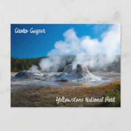 Nationalparken Grotto Geyser Yellowstone Vykort
