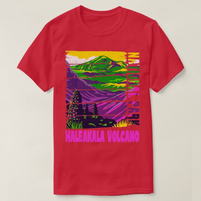 Nationalparken Haleakala Volcano T Shirt (Design framsida)
