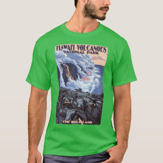 Nationalparken Hawaii Vulkaners nationalpark Big I T Shirt