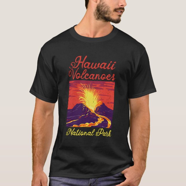 Nationalparken Hawaii Vulkaners nationalpark T Shirt (Framsida)