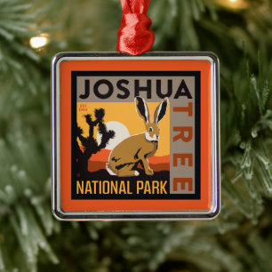 Nationalparken Joshua Träd Jackkanin Julgransprydnad Metall