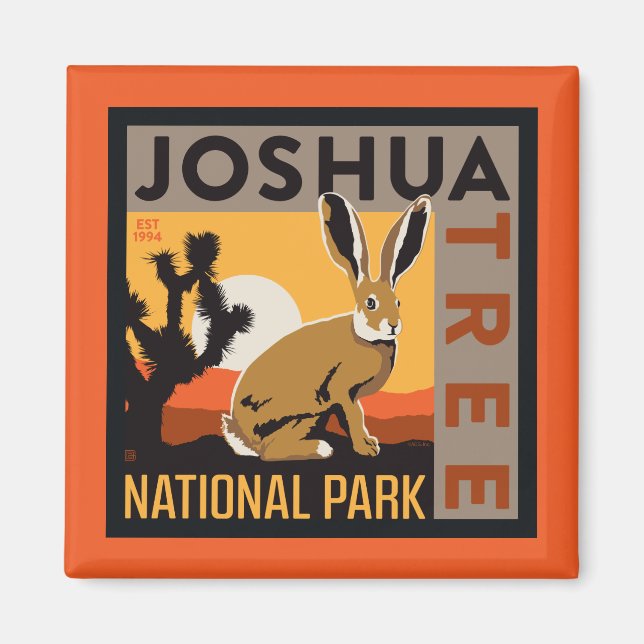 Nationalparken Joshua Träd | Jackkanin Magnet (Framsidan)
