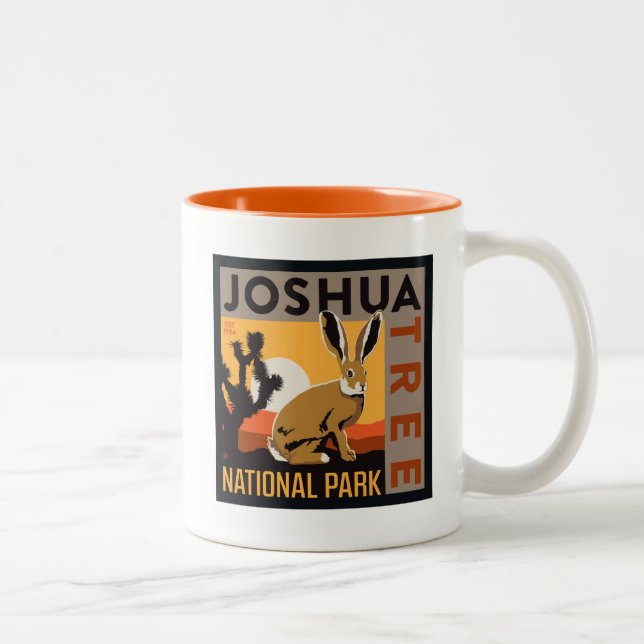 Nationalparken Joshua Träd | Jackkanin Två-Tonad Mugg (Höger)