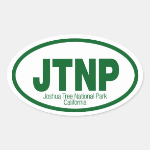 Nationalparken Joshua Träd Ovalt Klistermärke
