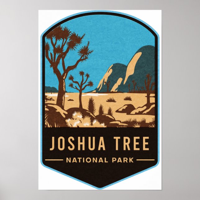 Nationalparken Joshua Träd Poster (Framsidan)