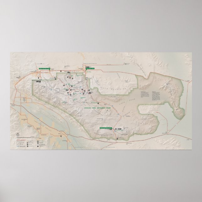 Nationalparken Joshua Träd Poster (Framsidan)